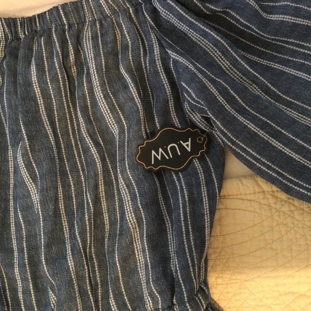 Navy Blue Striped Woman’s Jumpsuit